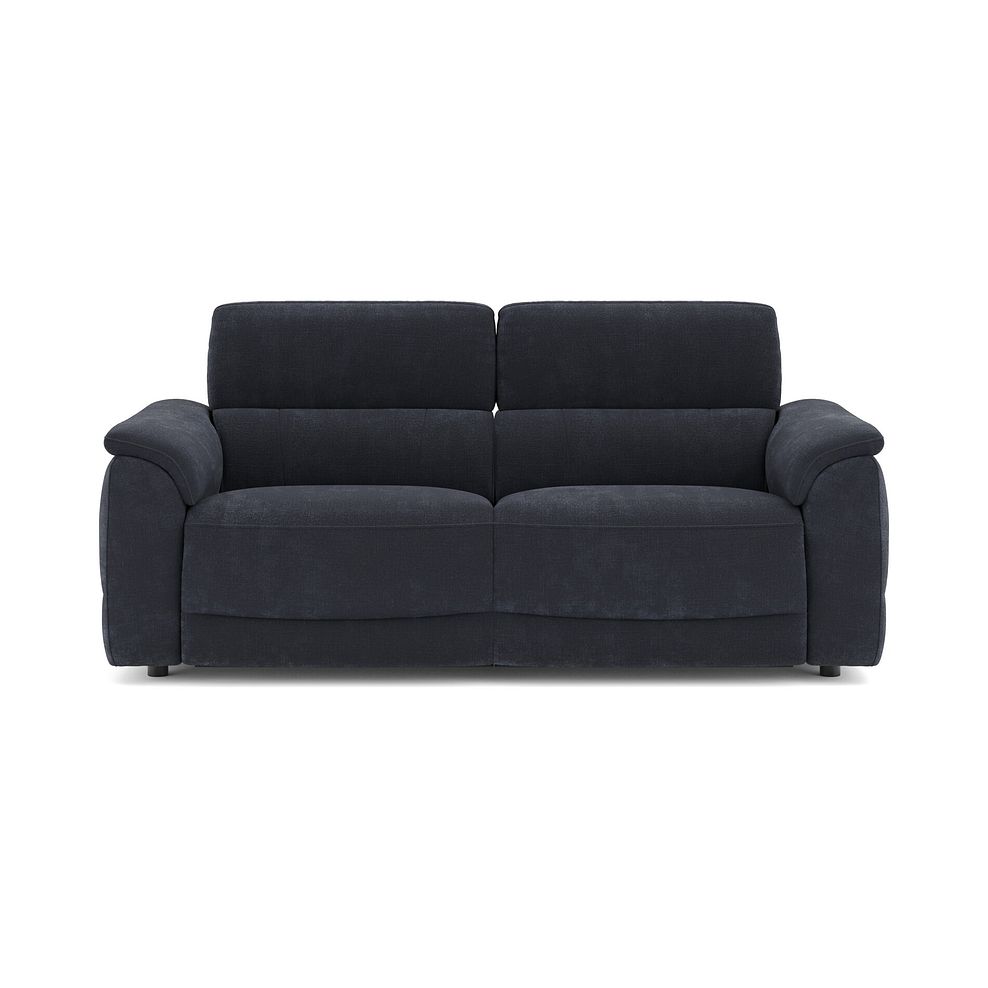 Phoenix 3 Seater Power Recliner Sofa with Adjustable Power Headrests and Speakers in  Manhattan Indigo Fabric 2