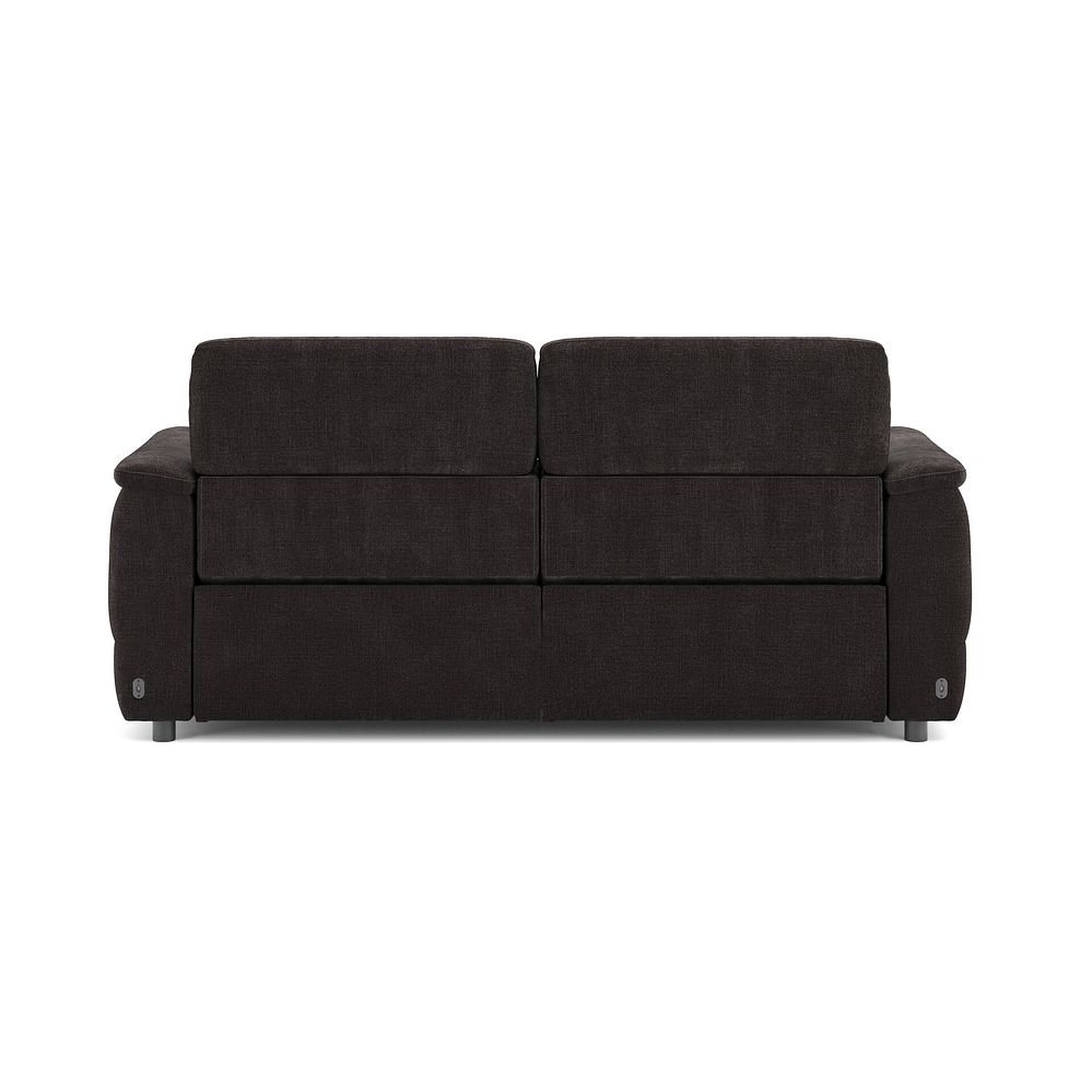Phoenix 3 Seater Power Recliner Sofa with Adjustable Power Headrests and Speakers in  Manhattan Mushroom Fabric 6