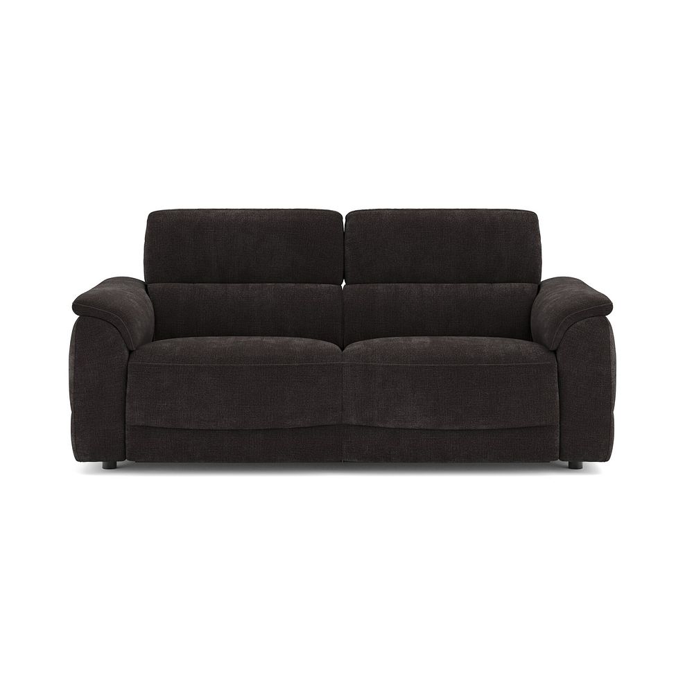 Phoenix 3 Seater Power Recliner Sofa with Adjustable Power Headrests and Speakers in  Manhattan Mushroom Fabric 2