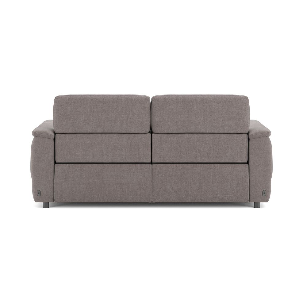 Phoenix 3 Seater Power Recliner Sofa with Adjustable Power Headrests and Speakers in  Manhattan Nutmeg Fabric 5