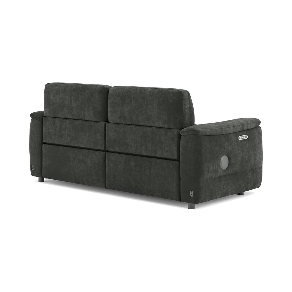 Phoenix 3 Seater Power Recliner Sofa with Adjustable Power Headrests and Speakers in  Manhattan Pine Fabric 5