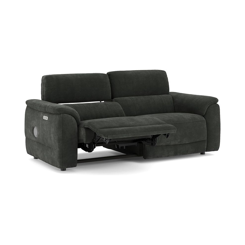 Phoenix 3 Seater Power Recliner Sofa with Adjustable Power Headrests and Speakers in  Manhattan Pine Fabric 3