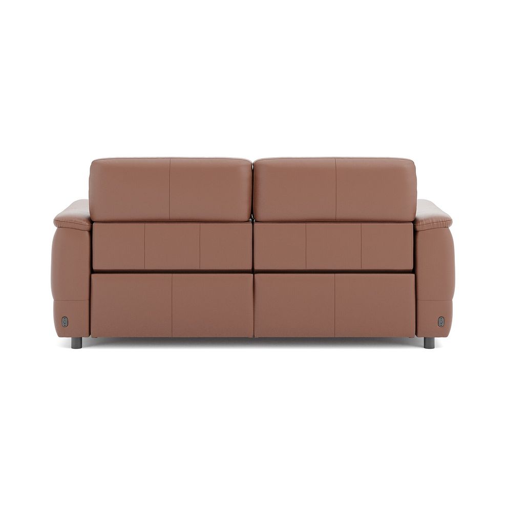 Phoenix 3 Seater Power Recliner Sofa with Adjustable Power Headrests and Speakers in  Mocha Mousse Leather 6