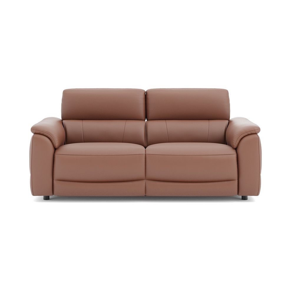 Phoenix 3 Seater Power Recliner Sofa with Adjustable Power Headrests and Speakers in  Mocha Mousse Leather 2
