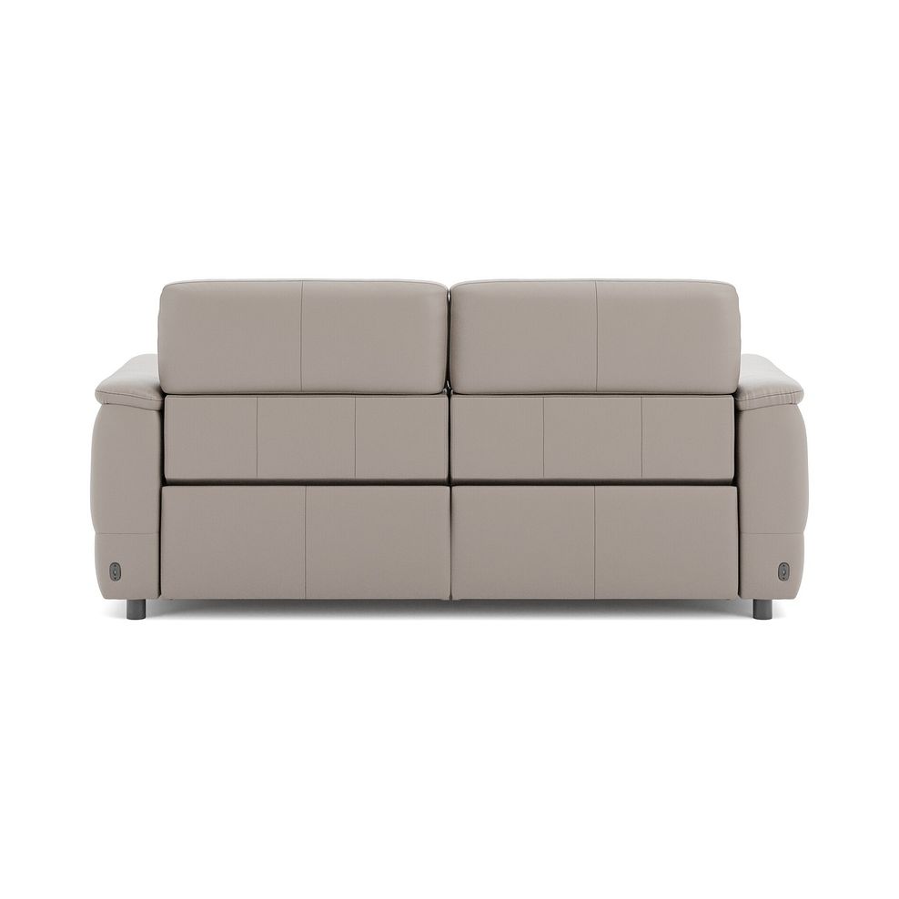 Phoenix 3 Seater Power Recliner Sofa with Adjustable Power Headrests and Speakers in  Oyster Leather 6