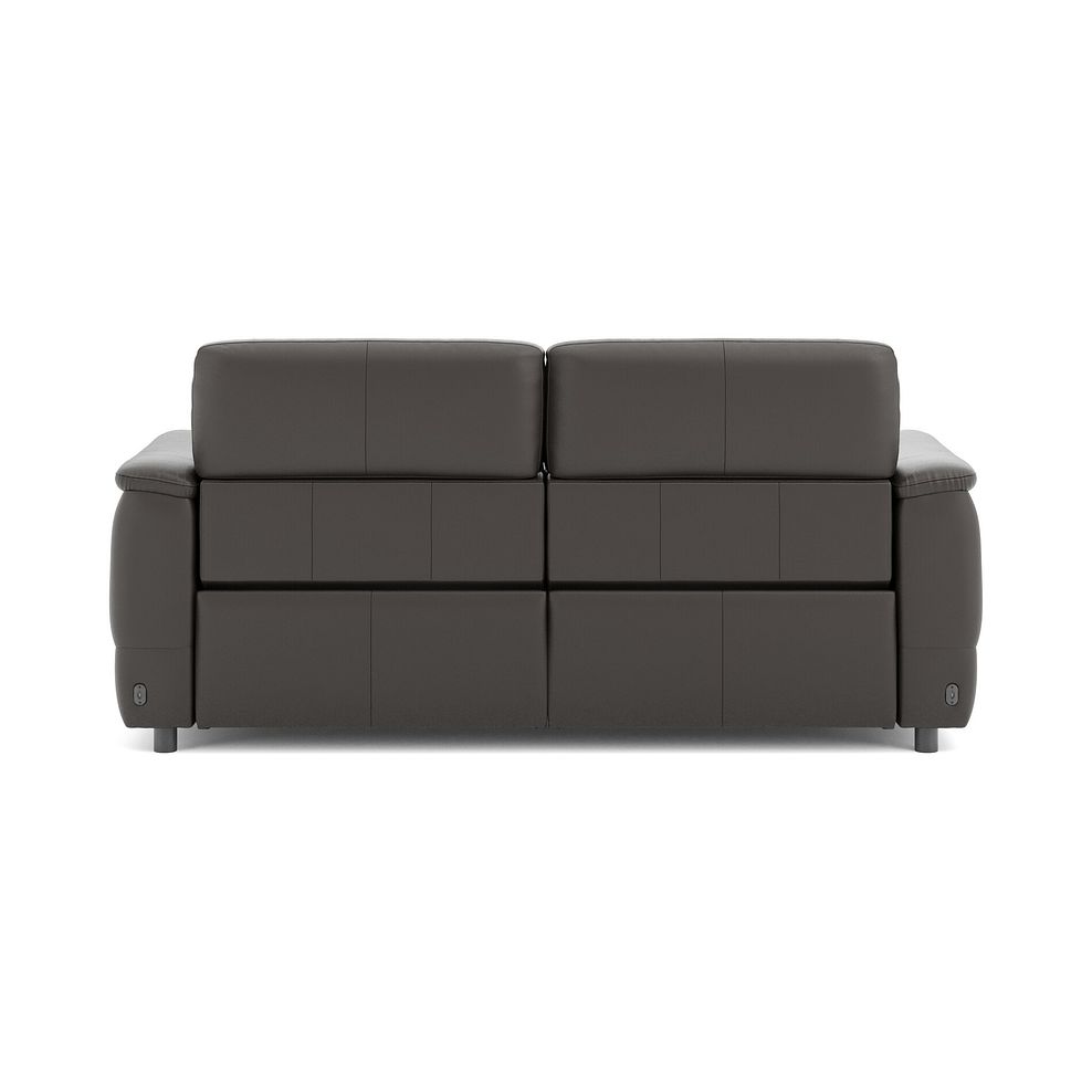 Phoenix 3 Seater Power Recliner Sofa with Adjustable Power Headrests and Speakers in  Storm Leather 6