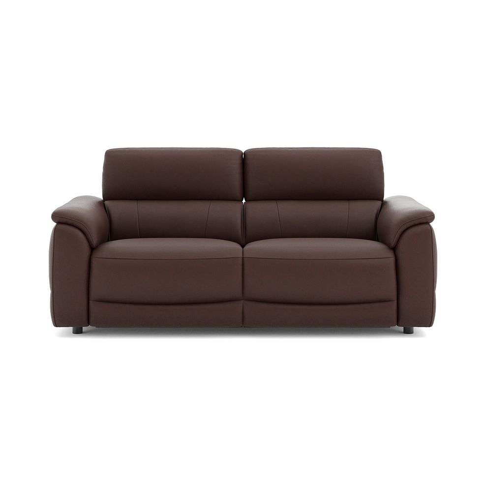 Phoenix 3 Seater Power Recliner Sofa with Adjustable Power Headrests in  Chestnut Leather 2
