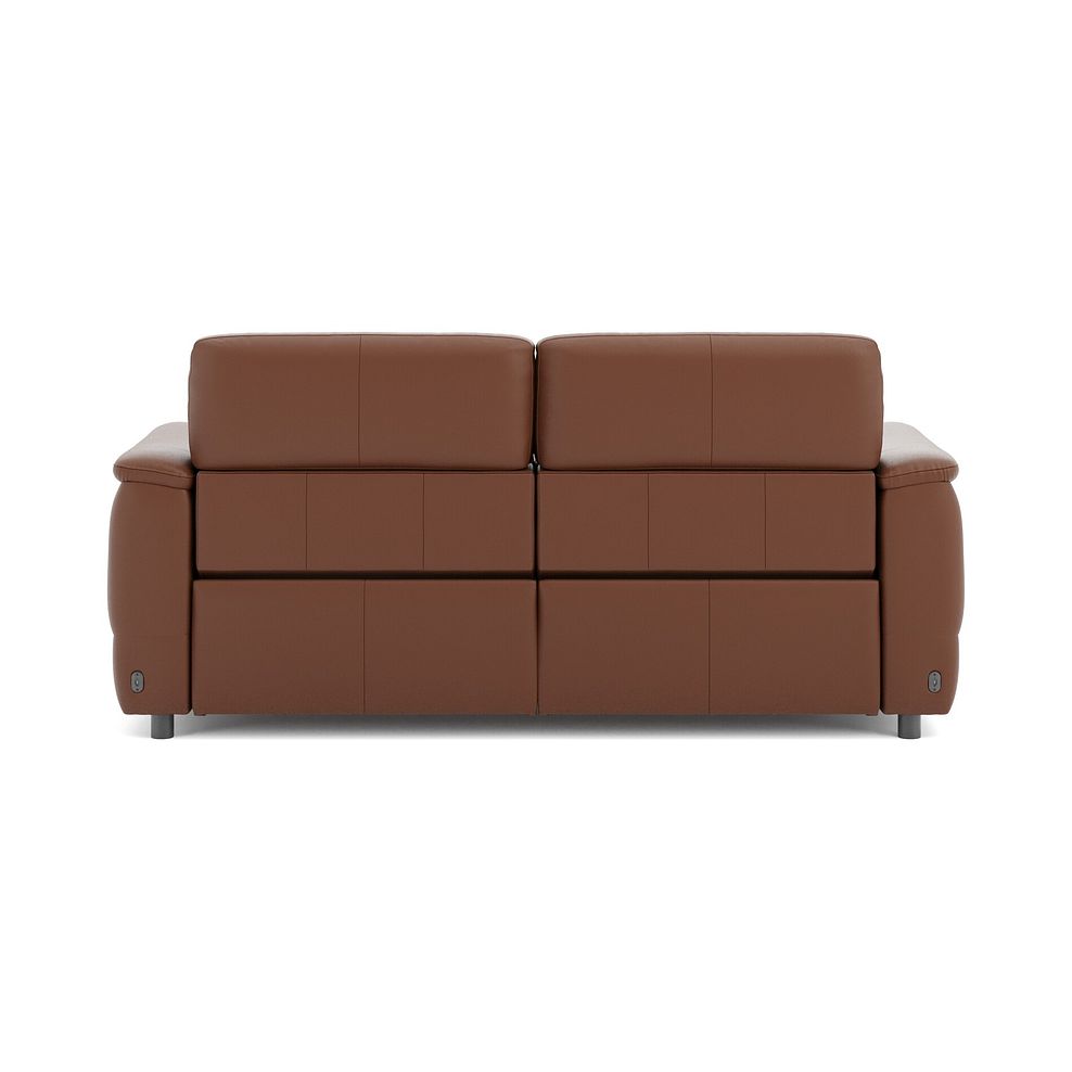 Phoenix 3 Seater Power Recliner Sofa with Adjustable Power Headrests in  Cognac Leather 6