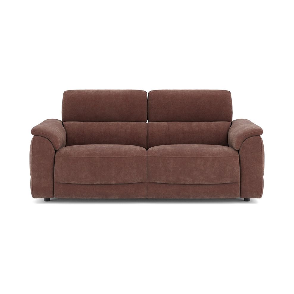 Phoenix 3 Seater Power Recliner Sofa with Adjustable Power Headrests in  Manhattan Burnt Sienna Fabric 2