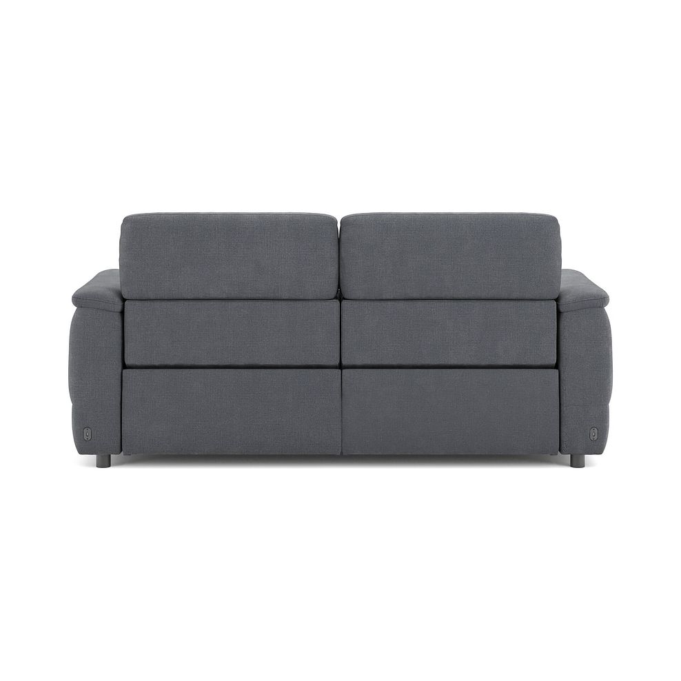 Phoenix 3 Seater Power Recliner Sofa with Adjustable Power Headrests in  Manhattan Charcoal Fabric 6