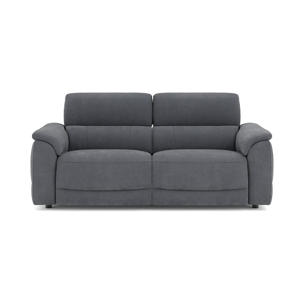 Phoenix 3 Seater Power Recliner Sofa with Adjustable Power Headrests in  Manhattan Charcoal Fabric 2