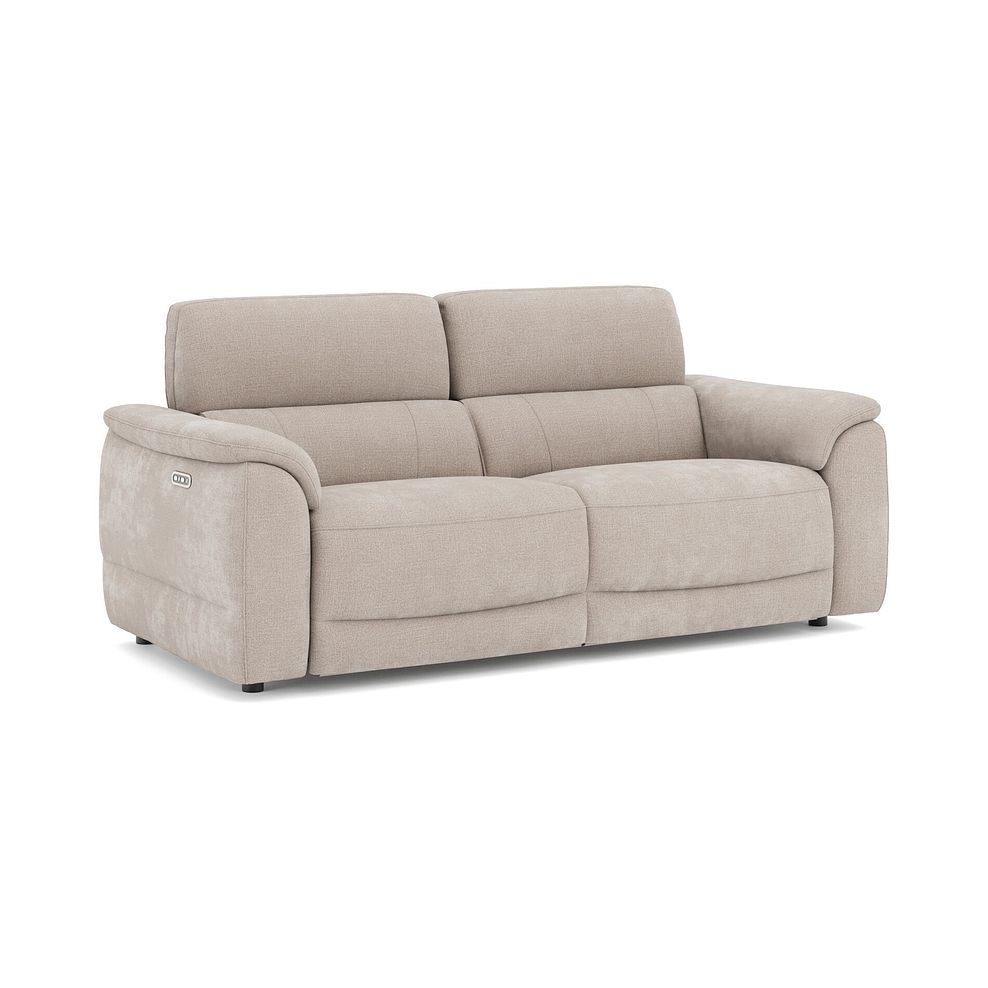 Phoenix 3 Seater Power Recliner Sofa with Adjustable Power Headrests in  Manhattan Cotton Fabric 1