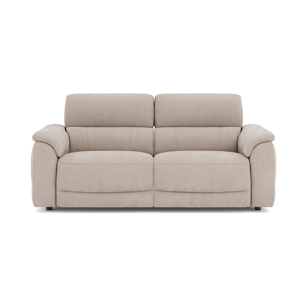 Phoenix 3 Seater Power Recliner Sofa with Adjustable Power Headrests in  Manhattan Cotton Fabric 2