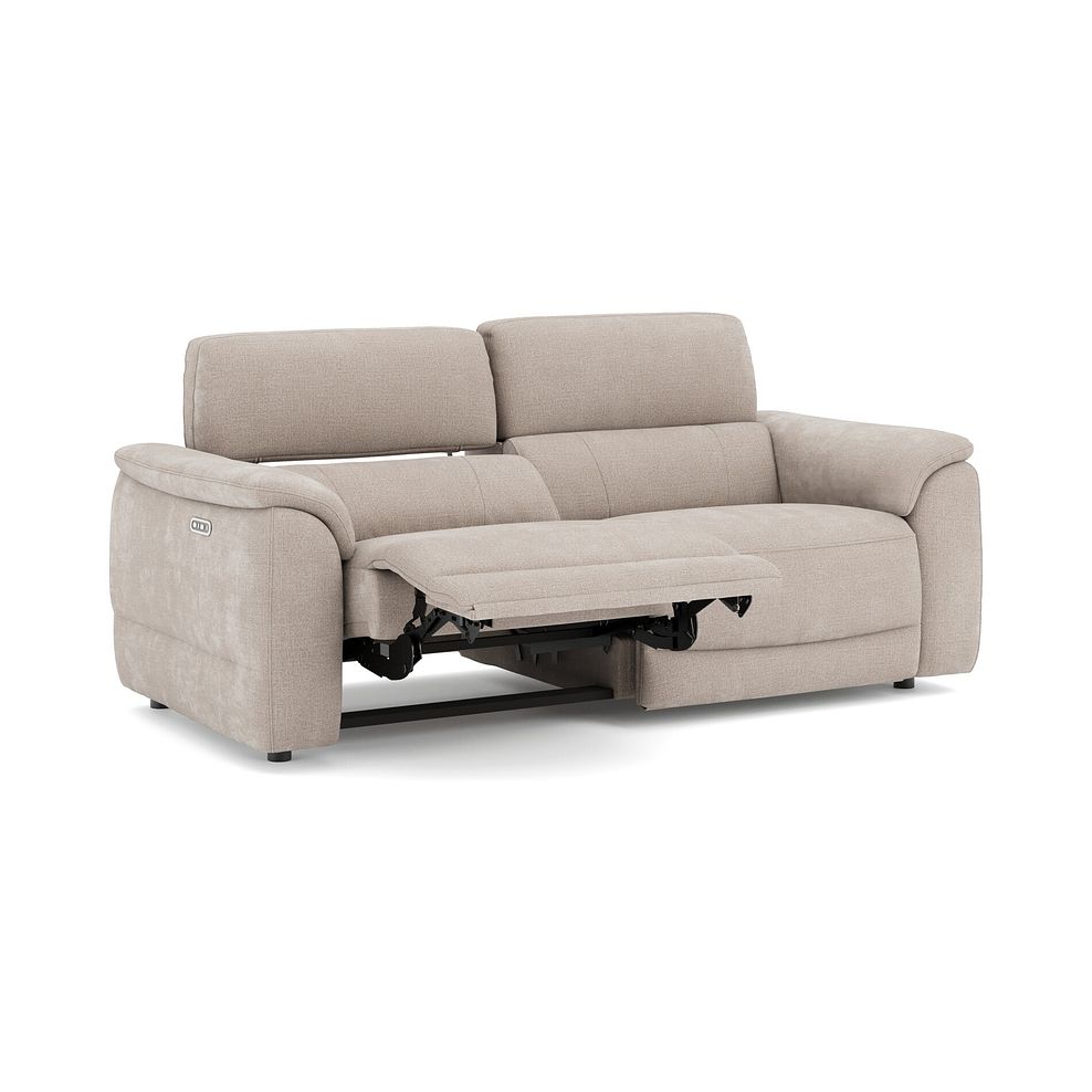 Phoenix 3 Seater Power Recliner Sofa with Adjustable Power Headrests in  Manhattan Cotton Fabric 3