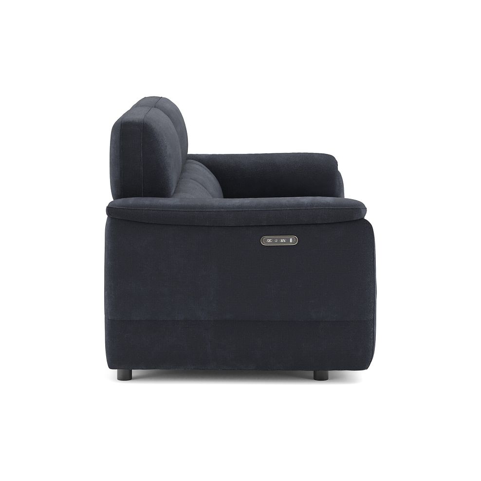 Phoenix 3 Seater Power Recliner Sofa with Adjustable Power Headrests in  Manhattan Indigo Fabric 4