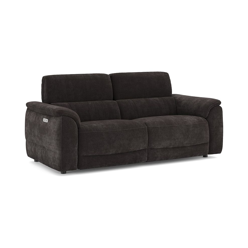 Phoenix 3 Seater Power Recliner Sofa with Adjustable Power Headrests in  Manhattan Mushroom Fabric 1