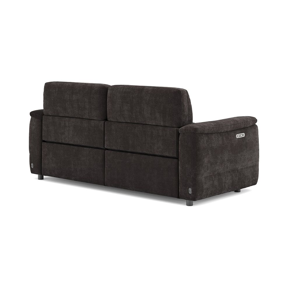 Phoenix 3 Seater Power Recliner Sofa with Adjustable Power Headrests in  Manhattan Mushroom Fabric 5