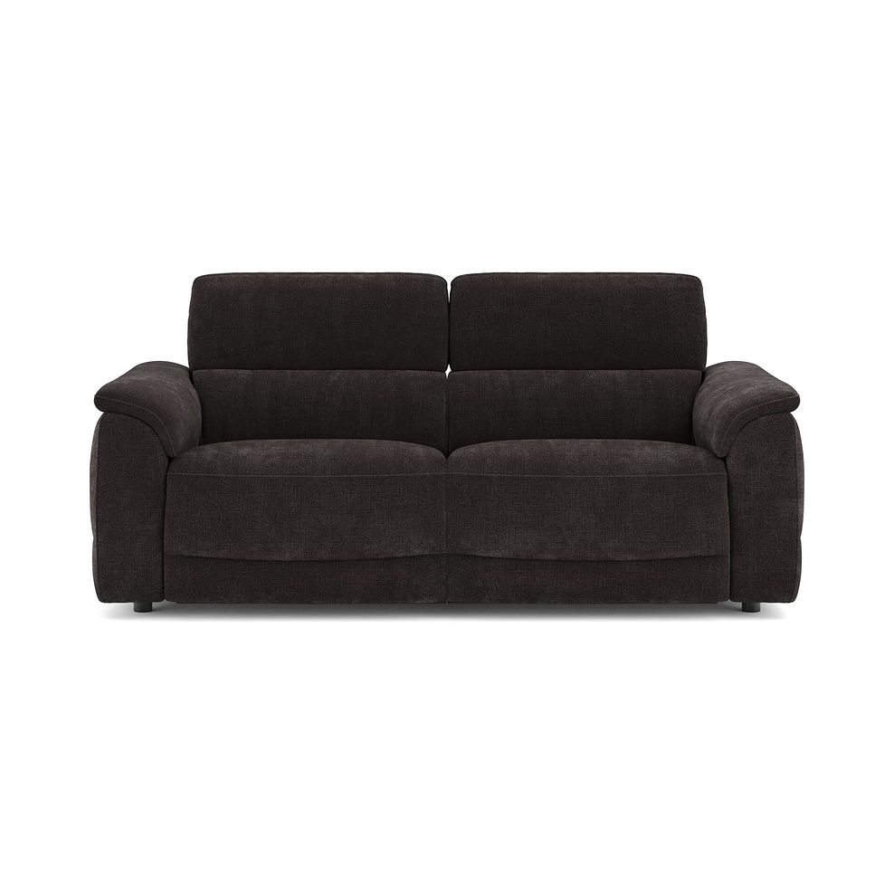 Phoenix 3 Seater Power Recliner Sofa with Adjustable Power Headrests in  Manhattan Mushroom Fabric 2