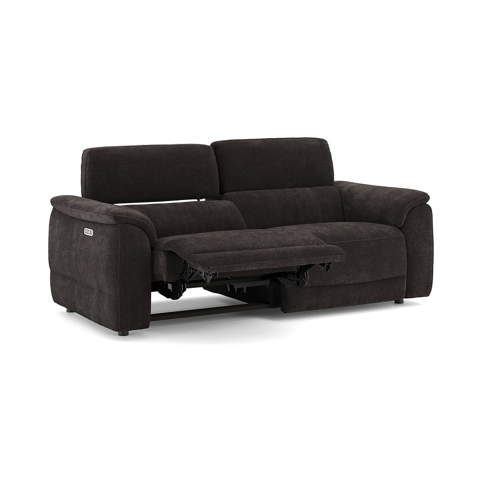 Phoenix 3 Seater Power Recliner Sofa with Adjustable Power Headrests in  Manhattan Mushroom Fabric 3