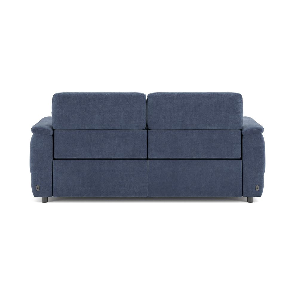 Phoenix 3 Seater Power Recliner Sofa with Adjustable Power Headrests in  Manhattan Navy Fabric 6