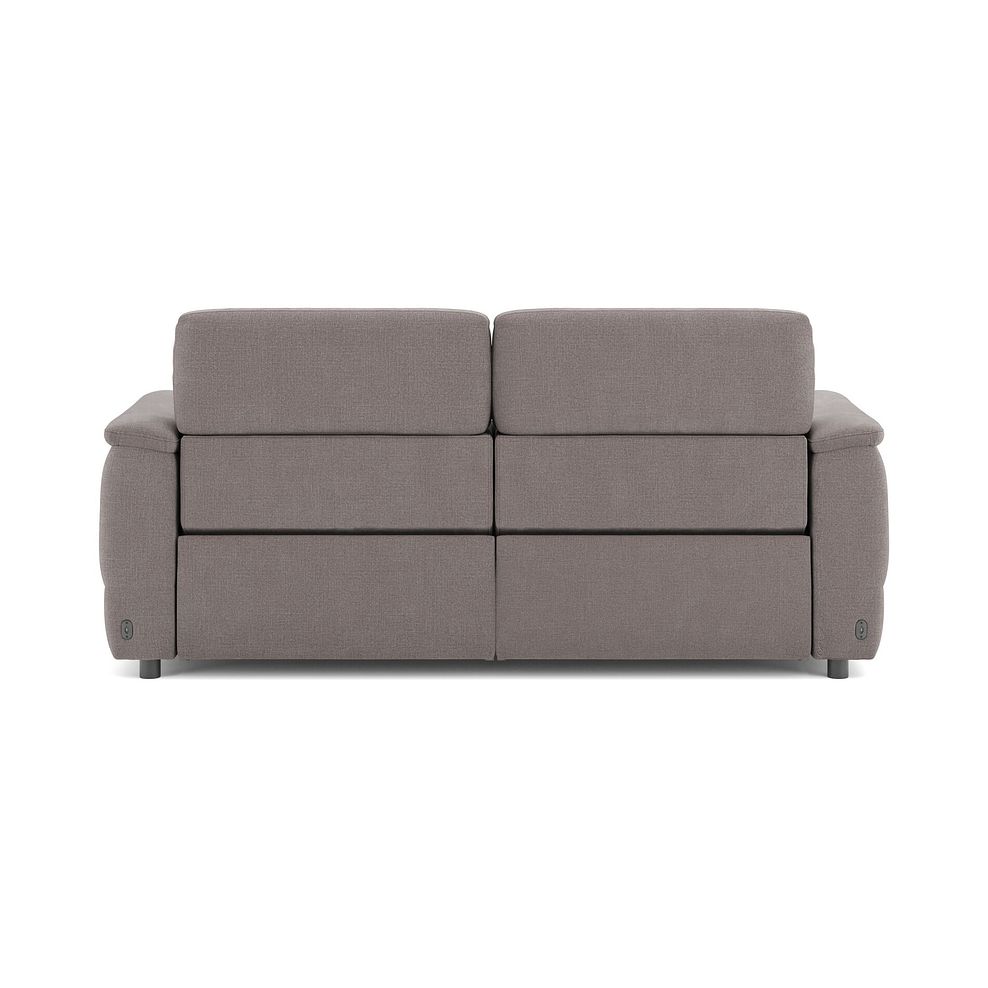 Phoenix 3 Seater Power Recliner Sofa with Adjustable Power Headrests in  Manhattan Nutmeg Fabric 6
