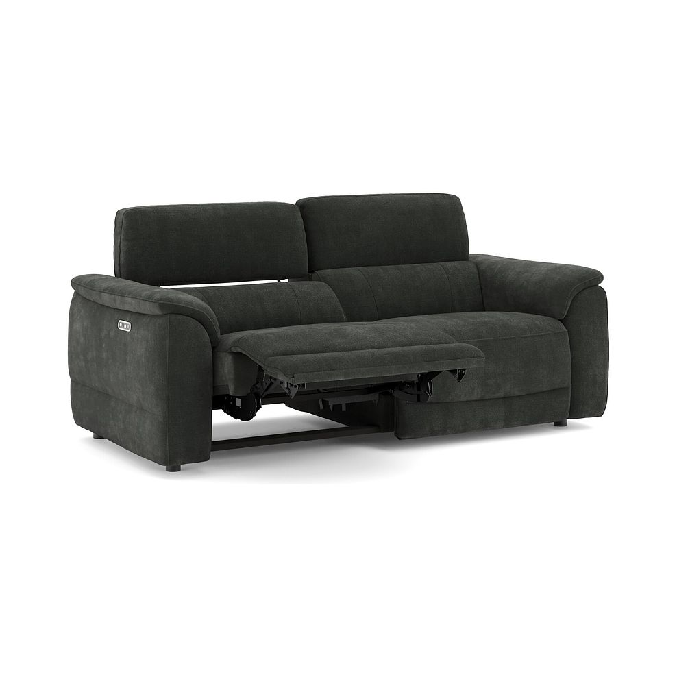 Phoenix 3 Seater Power Recliner Sofa with Adjustable Power Headrests in  Manhattan Pine Fabric 17