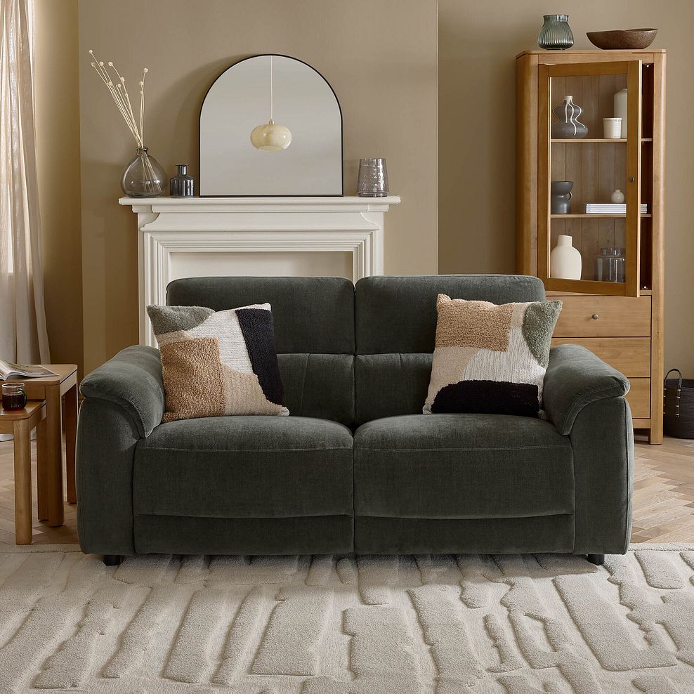 Phoenix 3 Seater Power Recliner Sofa with Adjustable Power Headrests in  Manhattan Pine Fabric 6