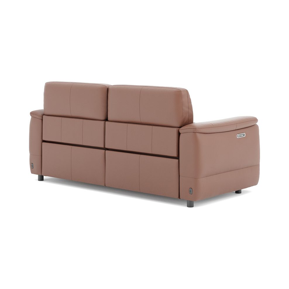 Phoenix 3 Seater Power Recliner Sofa with Adjustable Power Headrests in  Mocha Mousse Leather 5