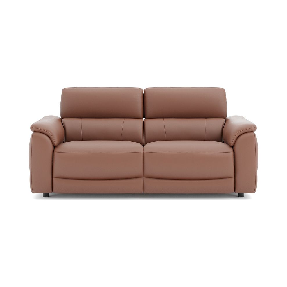 Phoenix 3 Seater Power Recliner Sofa with Adjustable Power Headrests in  Mocha Mousse Leather 2
