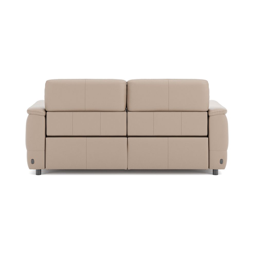 Phoenix 3 Seater Power Recliner Sofa with Adjustable Power Headrests in  Mushroom Leather 6