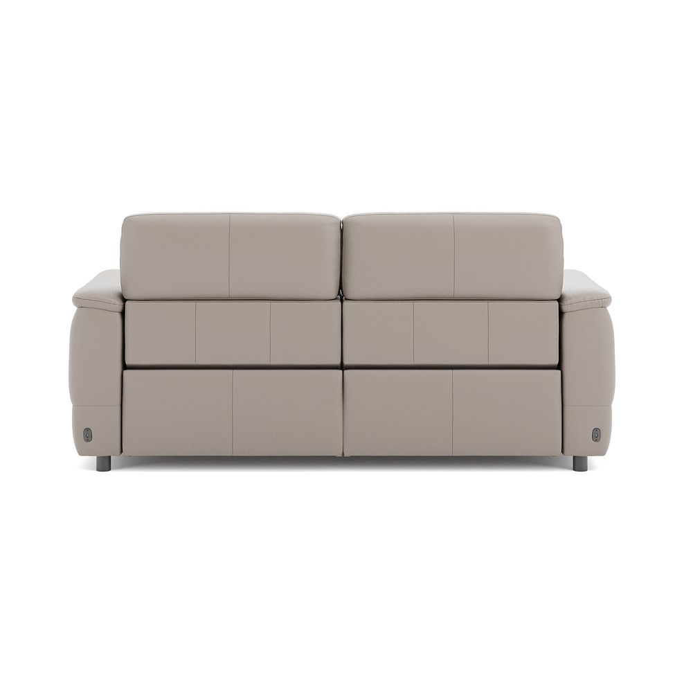 Phoenix 3 Seater Power Recliner Sofa with Adjustable Power Headrests in  Oyster Leather 6