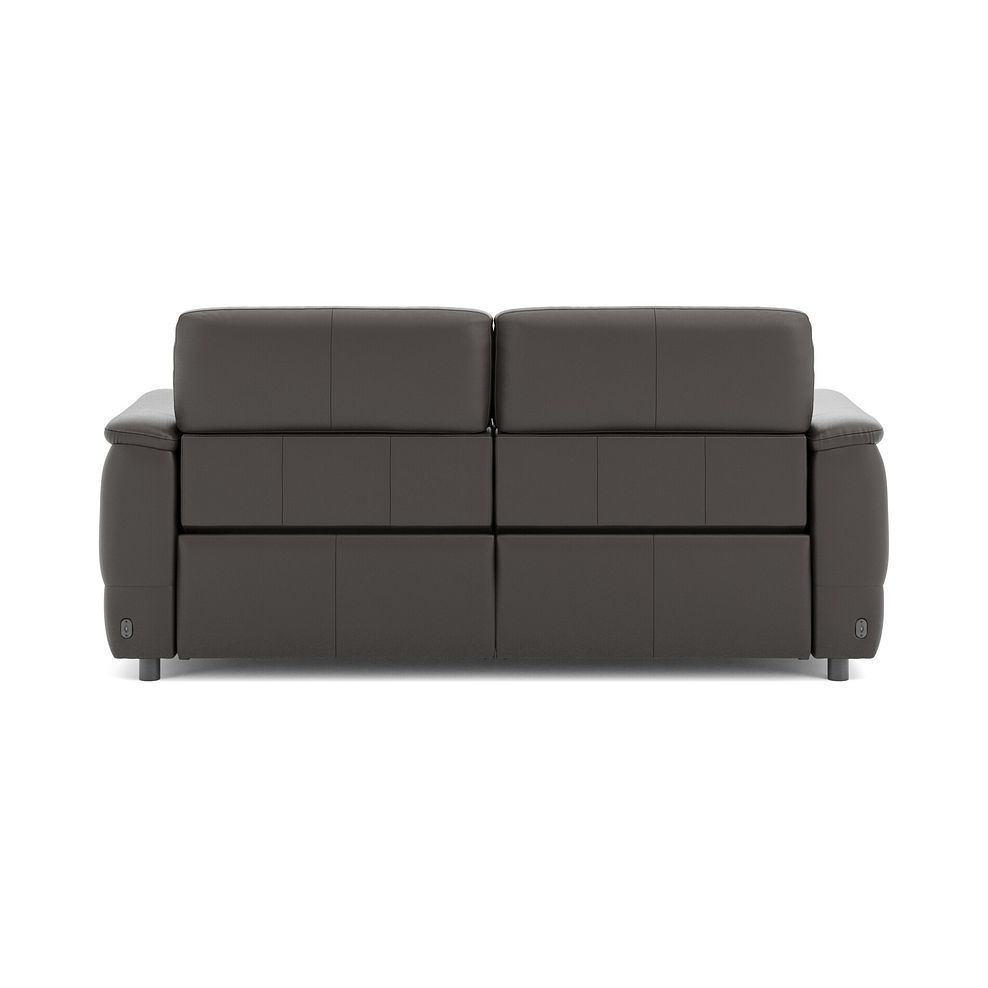 Phoenix 3 Seater Power Recliner Sofa with Adjustable Power Headrests in  Storm Leather 6