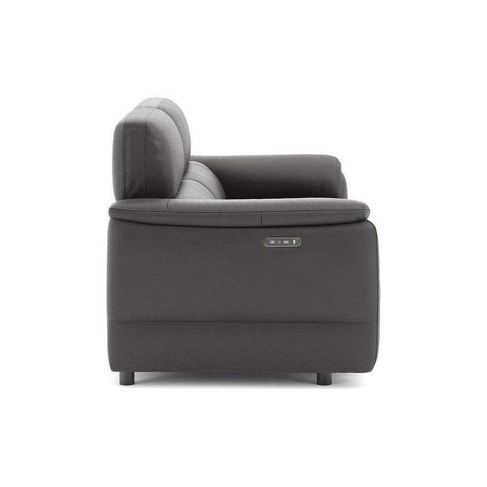 Phoenix 3 Seater Power Recliner Sofa with Adjustable Power Headrests in  Storm Leather 4