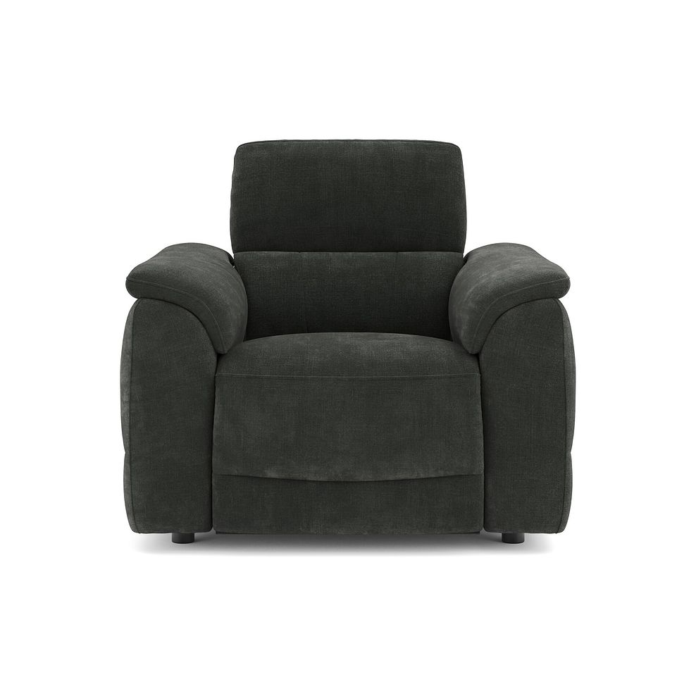 Phoenix Armchair with Power Headrests in Manhattan Pine Fabric 2
