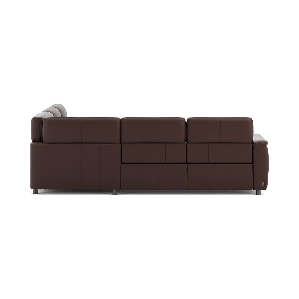 Phoenix Large Corner Electric Recliner Sofa in  Chestnut Leather 6
