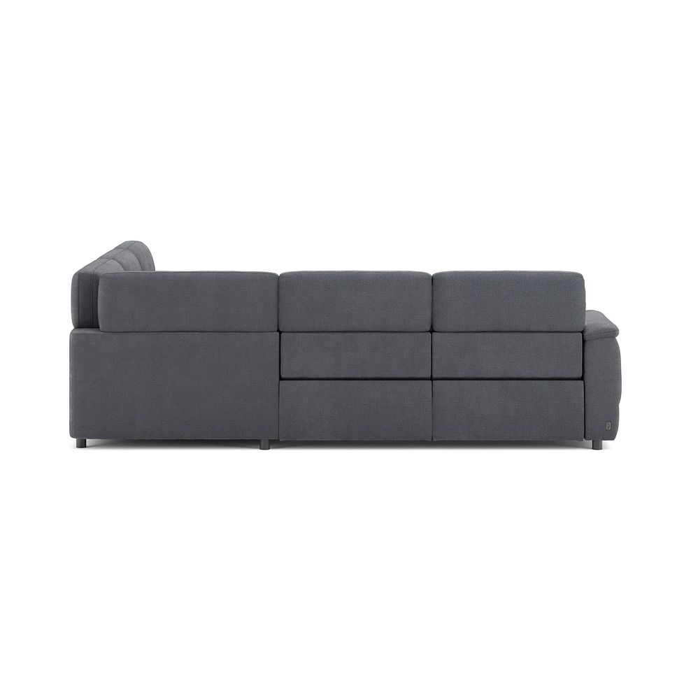 Phoenix Large Corner Electric Recliner Sofa in  Manhattan Charcoal Fabric 6