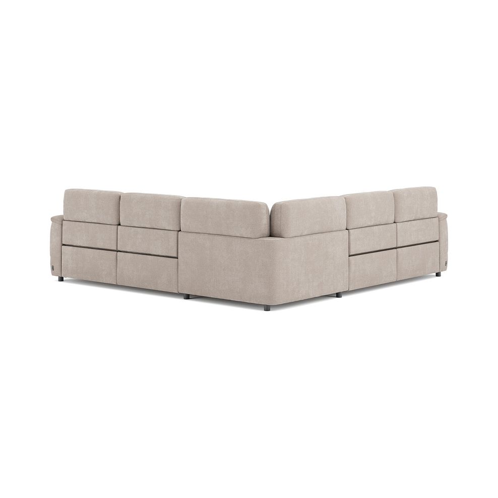 Phoenix Large Corner Electric Recliner Sofa in  Manhattan Cotton Fabric 5