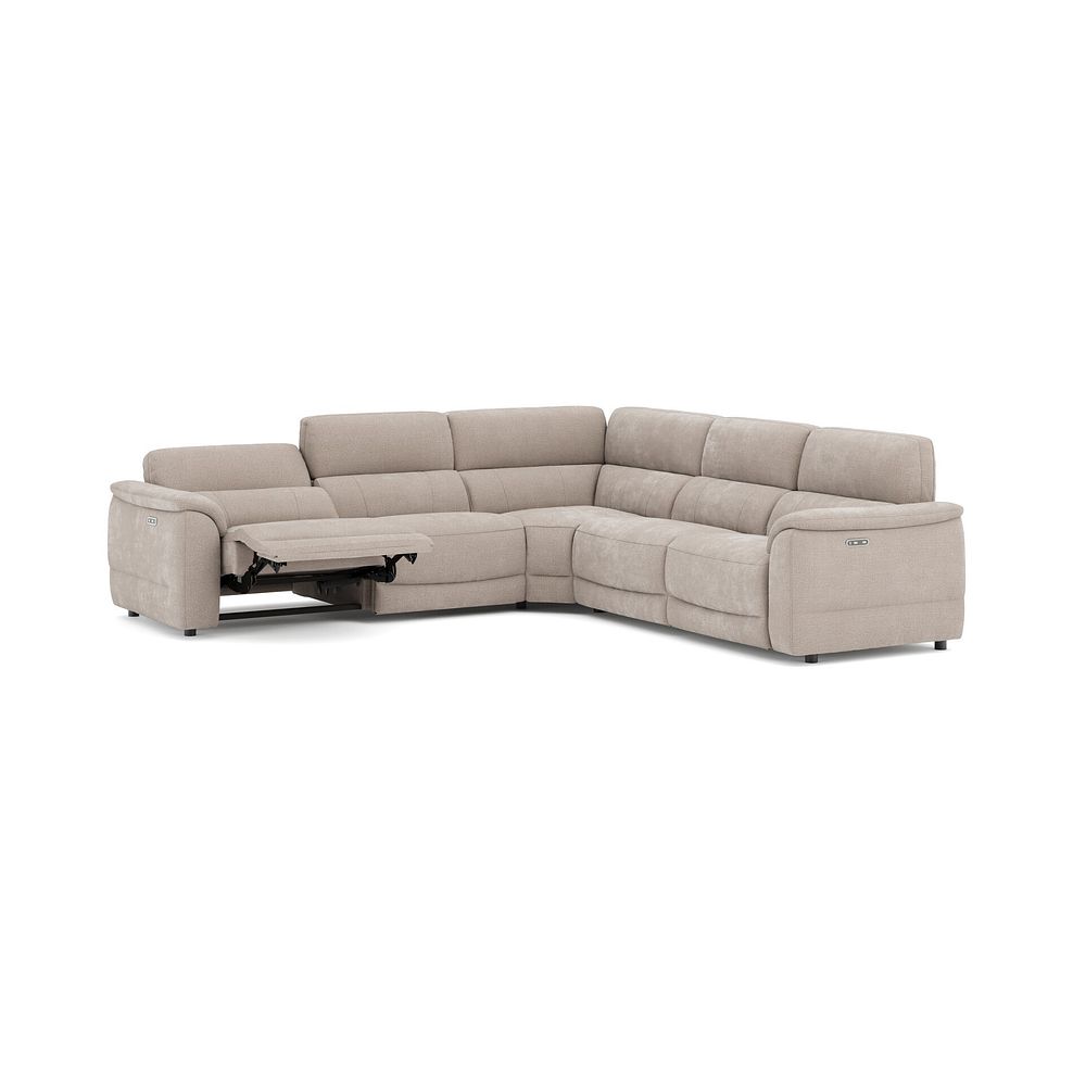 Phoenix Large Corner Electric Recliner Sofa in  Manhattan Cotton Fabric 3
