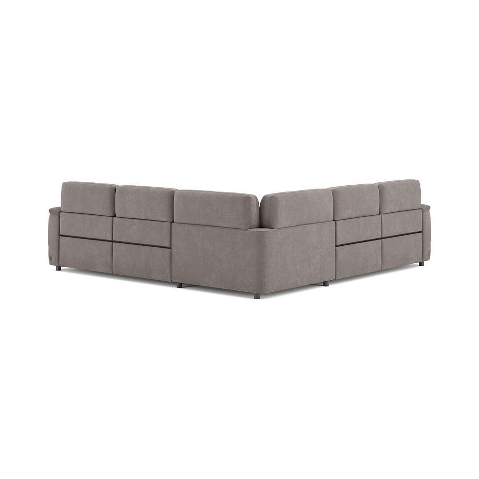 Phoenix Large Corner Electric Recliner Sofa in  Manhattan Nutmeg Fabric 5