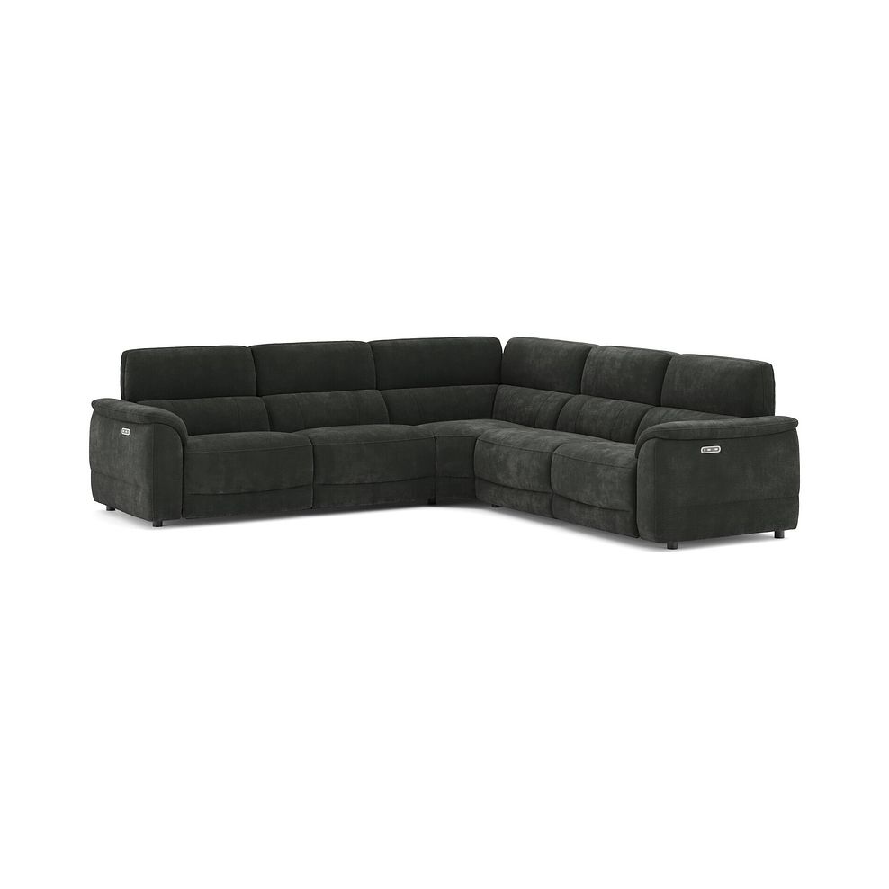 Phoenix Large Corner Electric Recliner Sofa in  Manhattan Pine Fabric 1