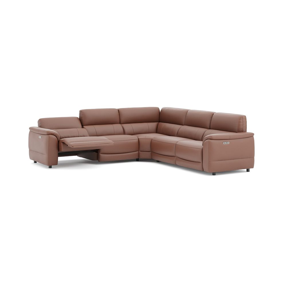 Phoenix Large Corner Electric Recliner Sofa in  Mocha Mousse Leather 3