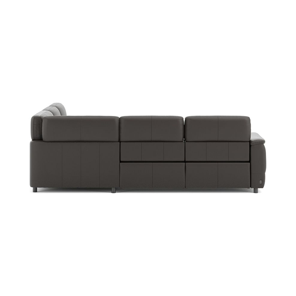 Phoenix Large Corner Electric Recliner Sofa in  Storm Leather 6