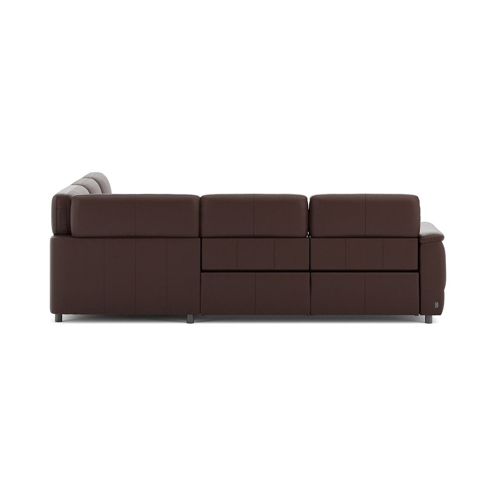 Phoenix Large Corner Electric Recliner Sofa with Adjustable Power Headrests in  Chestnut Leather 6