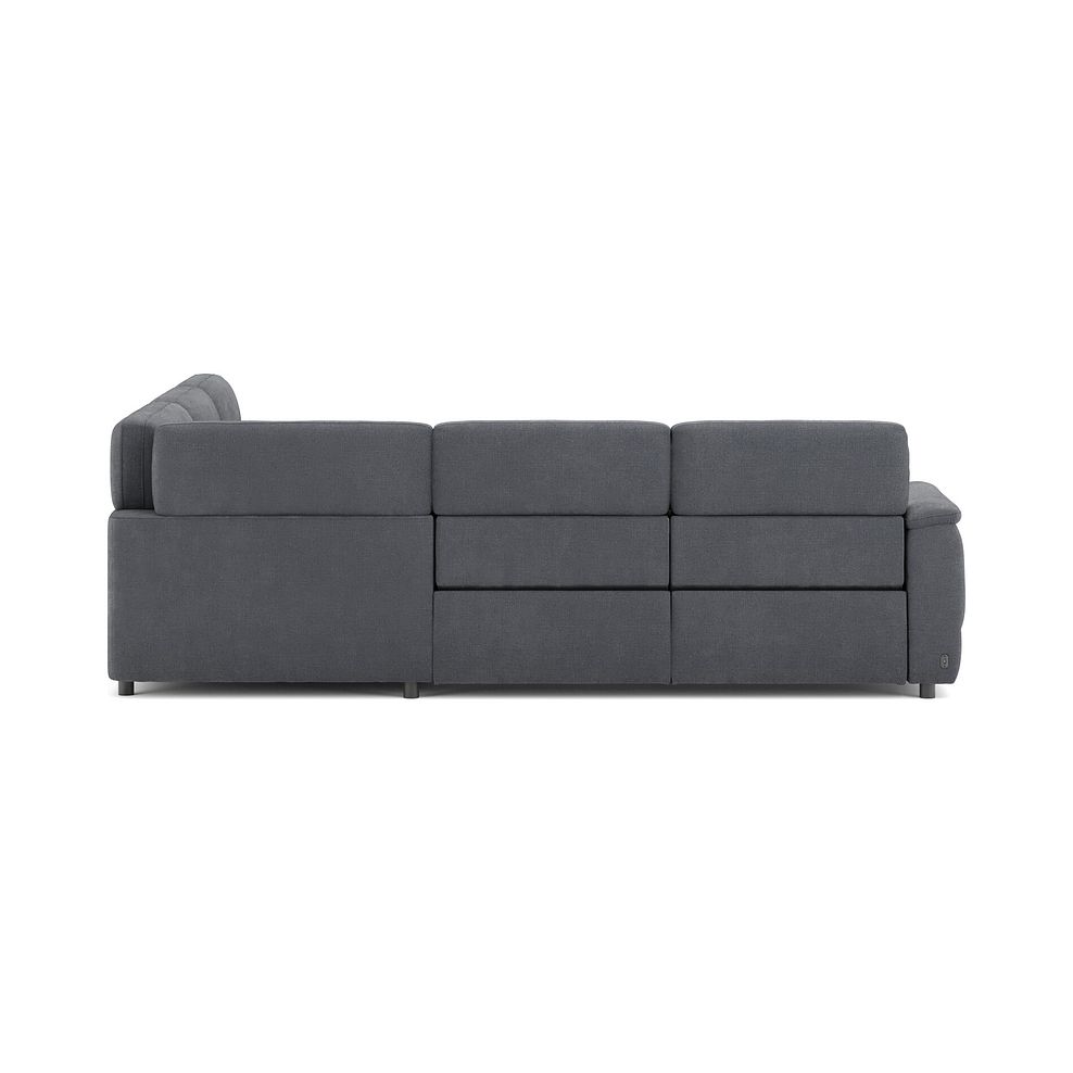 Phoenix Large Corner Electric Recliner Sofa with Adjustable Power Headrests in  Manhattan Charcoal Fabric 6