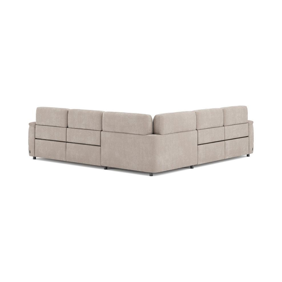 Phoenix Large Corner Electric Recliner Sofa with Adjustable Power Headrests in  Manhattan Cotton Fabric 5