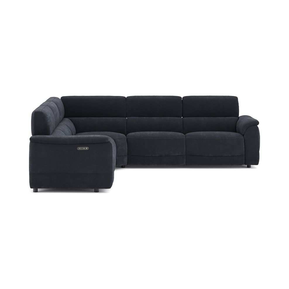 Phoenix Large Corner Electric Recliner Sofa with Adjustable Power Headrests in  Manhattan Indigo Fabric 4