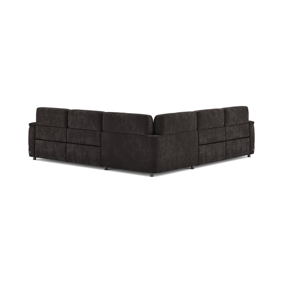 Phoenix Large Corner Electric Recliner Sofa with Adjustable Power Headrests in  Manhattan Mushroom Fabric 5