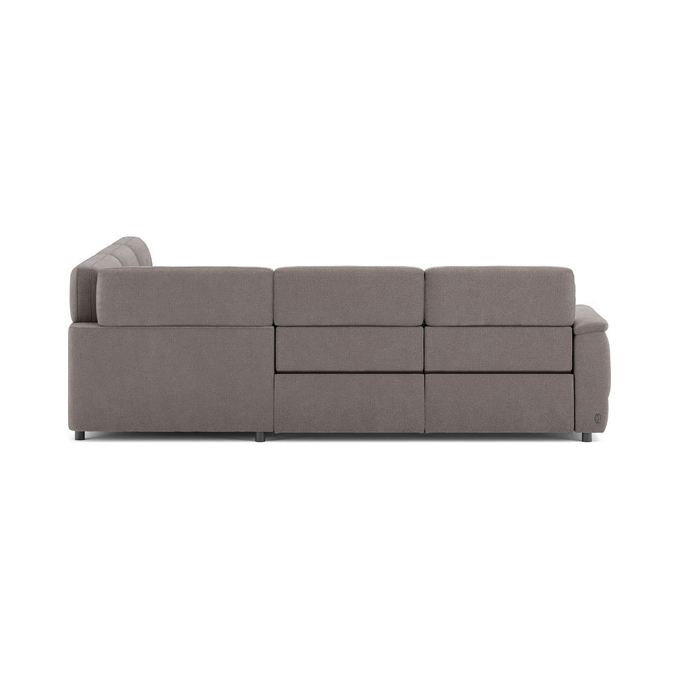 Phoenix Large Corner Electric Recliner Sofa with Adjustable Power Headrests in  Manhattan Nutmeg Fabric 6