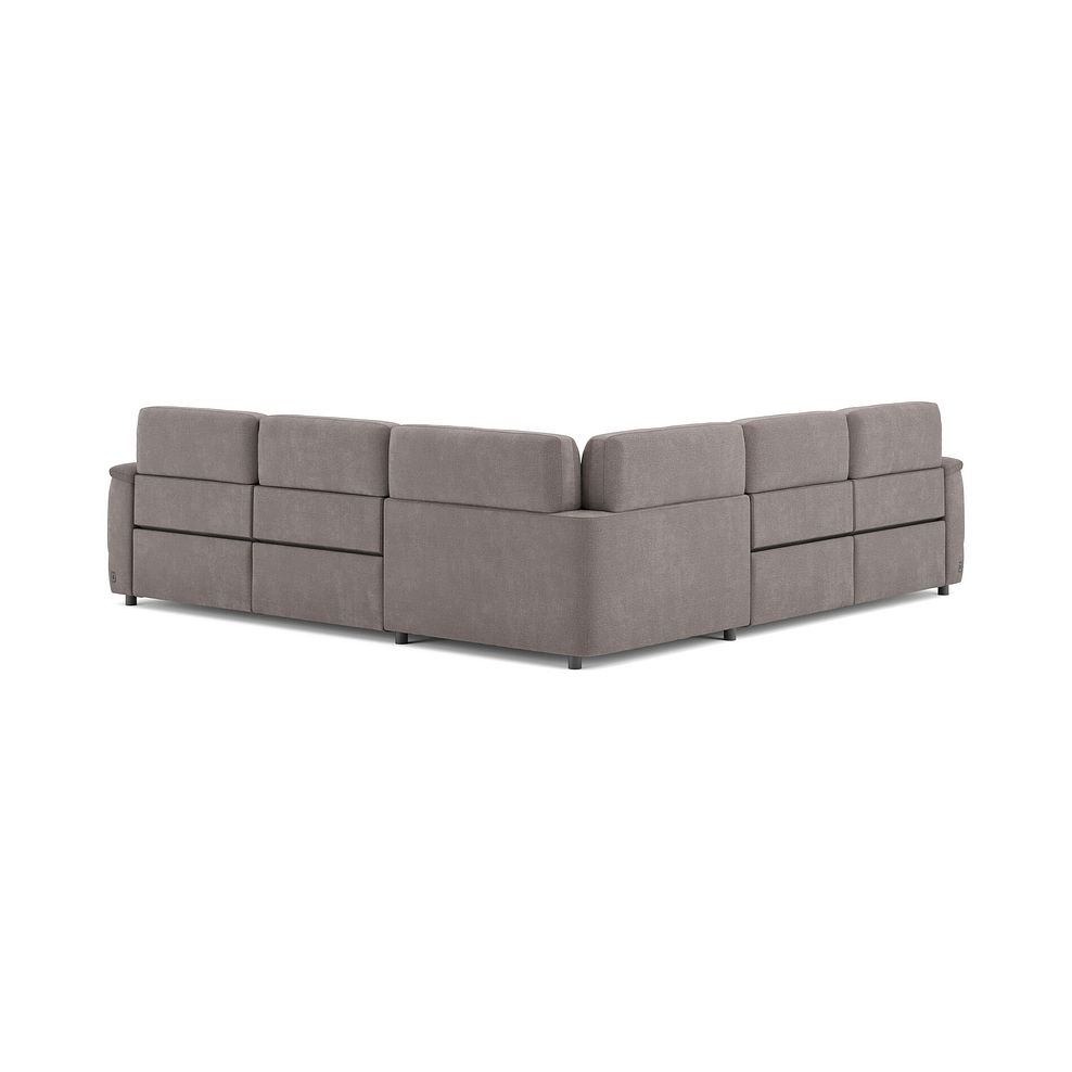 Phoenix Large Corner Electric Recliner Sofa with Adjustable Power Headrests in  Manhattan Nutmeg Fabric 5