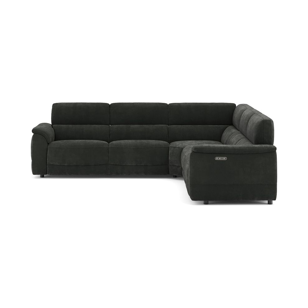Phoenix Large Corner Electric Recliner Sofa with Adjustable Power Headrests in  Manhattan Pine Fabric 2